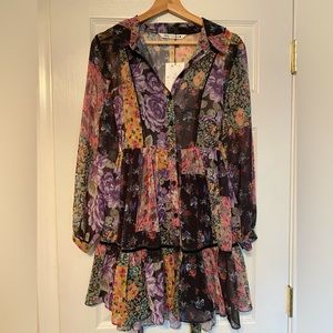 Zara min floral dress size L